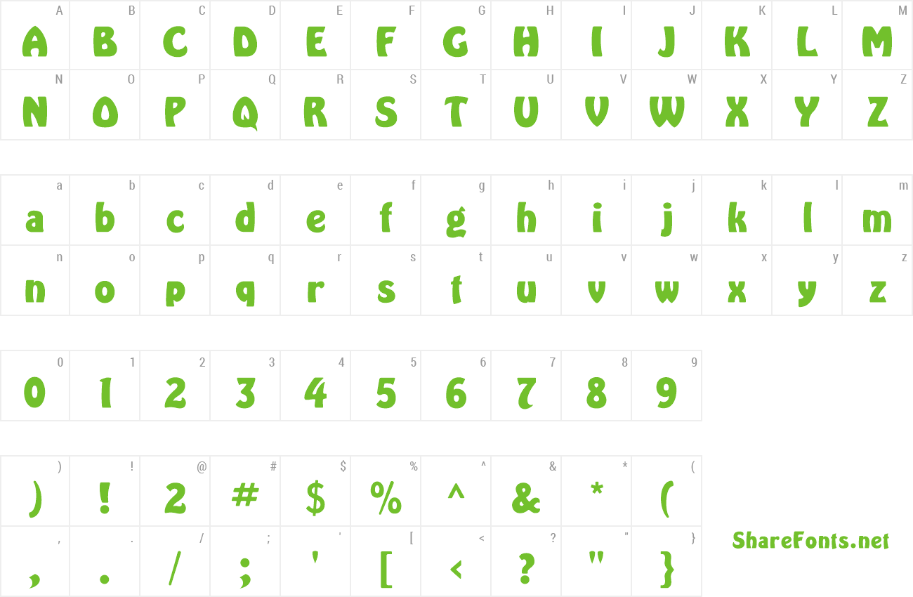 Font HarlequinExtraboldFLF preview